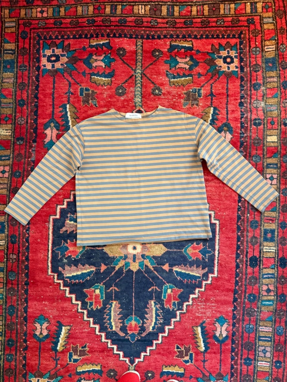 VERITECOEUR Striped Cotton Top - Japanese Quiet Luxury - Perfect Shirt! - $240